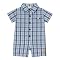 Infant Boys Classic Pooh Woven Plaid Romper