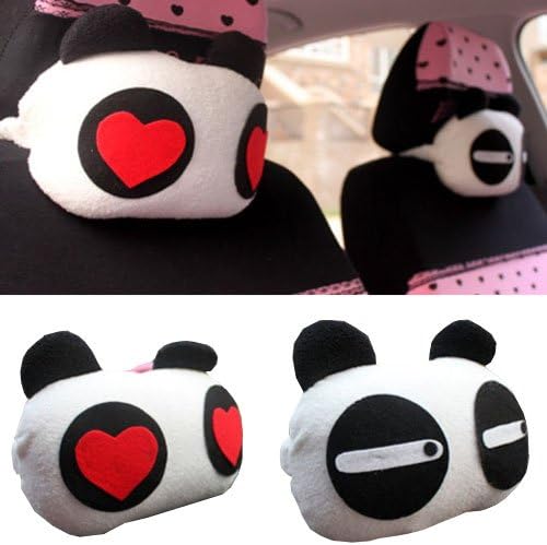 Lovely Catoon Car Nneck Reat Pillow Auto Headrest Pillow Cushion Protective Car Accessories Pillow One Pair