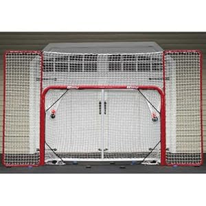 EZ Goal Steel Folding Hockey Goal with Backstop & Targets
