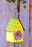 SohoDecor Feather Palace Bird House - Small Lemon