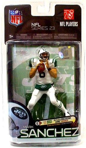 McFarlane Toys NFL Sports Picks Series 23 Action Figure Mark Sanchez (New York Jets) White Jersey Bronze Collector Level Chase