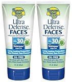 Banana Boat Ultra Defense Faces Broad Spectrum Lotion SPF 30 Sunscreen, 3 oz, 2 ct (Quantity of 2)