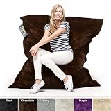 Faux-Mink-Jumbo-Kushy-Bean-Sack-Chocolate