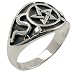 Pentacle & Snakes - Sterling Silver Ring
