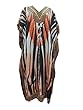Kaftan Multicolor Printed Summer Wear Satin House Wear Caftan for Womens
