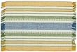 Durable Hand Woven 100% Cotton Yellow Striped Placemat 12x18 Inches Set / 6