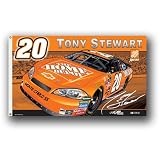 Tony Stewart #20 NASCAR 3' x 5' Premium 2-Sided Banner Flag