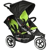 Phil and Teds Explorer Stroller with Doubles Kit- Apple/Black