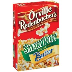 Orville Redenbacher's Microwavable Popcorn, Smart Pop Butter, 2.9-Ounce Bag, 32-Bags Box