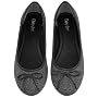 Daisy Jane Women��s Ballerina Style Becky Gray Ballet Flat Shoes