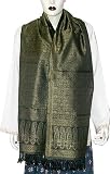 Jacquard Silk Scarfs or Scarves for Women in Vogue India Fashion
