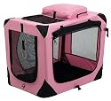 Pet Gear Home 'N Go Deluxe Soft-Sided Pet Crate, Small, Pink Ice