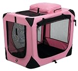 Pet Gear Home 'N Go Deluxe Soft-Sided Pet Crate, Small, Pink Ice