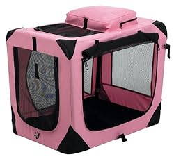 Pet Gear Home 'N Go Deluxe Soft-Sided Pet Crate, Small, Pink Ice