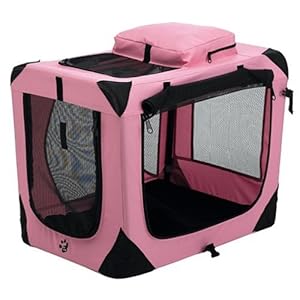 Pet Gear Home 'N Go Deluxe Soft-Sided Pet Crate, Small, Pink Ice
