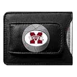 Mississippi State Bulldogs NCAA Basketball Card/Money Clip Holder (Leather)