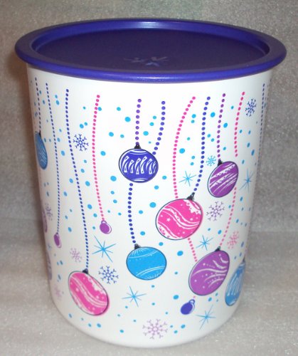 New Tupperware Holiday Cookie Canister, 8 Cups