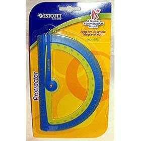 Westcott NON-Slip Protractor by Drafting Tools