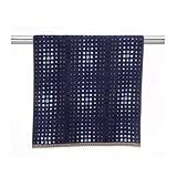 IMAGE OF Oslo Jacquard Bath Towel - Stormy Blue