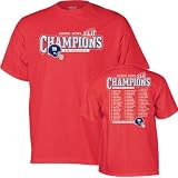 New York Giants Super Bowl XLII Champions Red Roster T-Shirt at Reebok