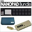 Korg Nanopad Slimline USB Midi Drum Pad Controller Black + Bag & USB Hub Kit