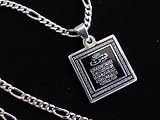 Al Yasin Silver PT Islamic Koranic Surah Necklace Islamic Verse Muslim Gift Islam Koran Ayat Quran