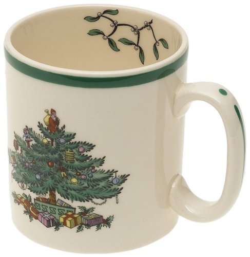 Spode Christmas Tree Mugs, Set of 4
