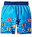 Wippette Baby Boys Cute Whale Squirt Rashguard Swim Short Set Beach Flip Flops