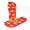 Iowa State Cyclones Printed Flip Flops - Men's (6-7)-Women's (7-8)