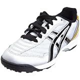 Asics Youth Flash Turf GS Court White/Black/Rich Gold C918N0190 3 UK