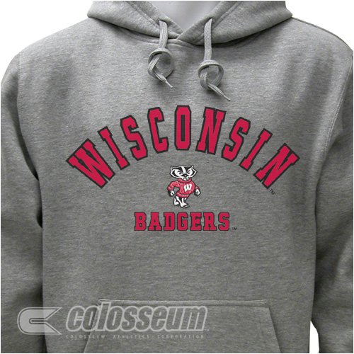 Buy Wisconsin Badgers Colosseum Ash Hoodie
