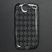 Premium Flexi Crystal Plastic Skin Snap-on Case for Google Nexus One 1 - Smoke Diamond Plaid Checkers Print