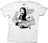 Chuck Norris - Periodic Table Adult T-Shirt In White