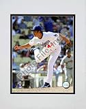 Takashi Saito 2008 Pitching Action Double Matted 8O x 10O Photograph (Unframed)