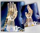 Hand Ring Holder Clear Glass