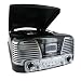PLATINE TOURNE DISQUES 3 VITESSES-SD-LECTEUR CD-RADIO-ENCODEUR-USB 2.0-MP3 NOIR METALLISE