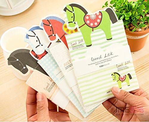 SCStyle 36 Cute Kawaii Lovely Cartoon Horse Design Writing Stationery Paper with 18 Envelope