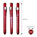 Zitrades Medical Reusable LED Penlight with Pupil Gauge Warm White 2PCS
