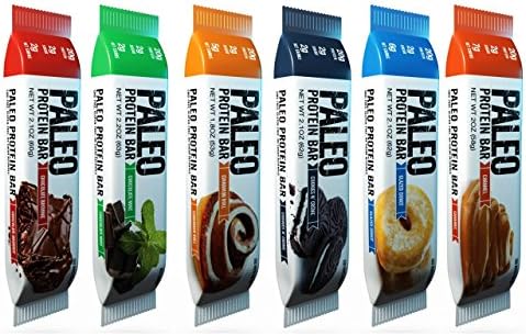 Paleo Protein Bar (Variety Box 12 Bars) Low Carb with 2g Sugar