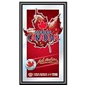 Molson Canadian Wood Framed Mirror - 15 x 26"