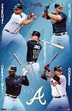Atlanta Braves 2011 McCann Uggla Jones Prado Heyward Sports Poster Print - 24x36 Poster Print, 22x34