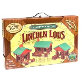 K'NEX Collector's Edition Lincoln Logs Wooden Case by K'Nex