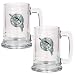 Florida Marlins MLB 2pc 15oz Glass Tankard Set- Primary Logo by Great American Products