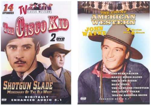 [AMERICAN WESTERN 3 DVD / 7 MOVIE PACK] JOHN WAYNE in: Star Packer, Randy Rides Alone, Blue Steel, Lawless Frontier, Lucky Texan, 'Neath Arizona Skies 