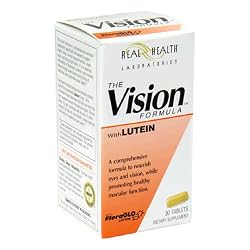 Real Health The Vision Formula with Lutein, 30 Tablets (Pack of 2)