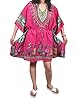 Boho Short Kaftan Women Evening Wear Tunic Tribal Printed Caftan Tops One Size
