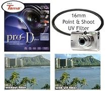 ProTama 16mm Digital Compact Point & Shoot UV Filter for Canon PowerShot, Nikon Coolpix, Sony Cyber-Shot, Olympus Stylus, Kodak EasyShare, Casio Exilim & Panasonic Lumix Cameras
