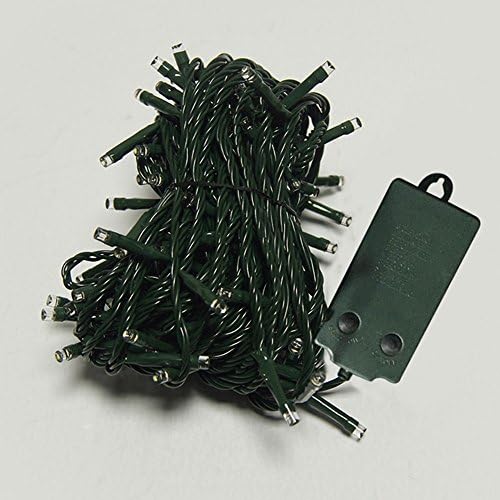 LEAZEAL 8 Function Battery Operated String Lights Waterproof 32.8 Ft. Warm White 72 LED Fairy Lights for Christmas Party Indoor Outdoor Holiday Wedding with 6 Hour Built in Timer