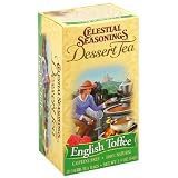 Celestial Seasonings Dessert Tea, English Toffee, Tea Bags, 20-Count Boxes (Pack of 6)