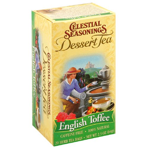 Celestial Seasonings Dessert Tea, English Toffee, Tea Bags, 20-Count Boxes (Pack of 6) by Celestial Seasonings